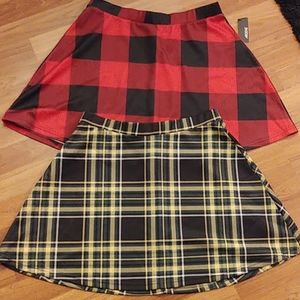 Ardene Plaid Skater Skirts